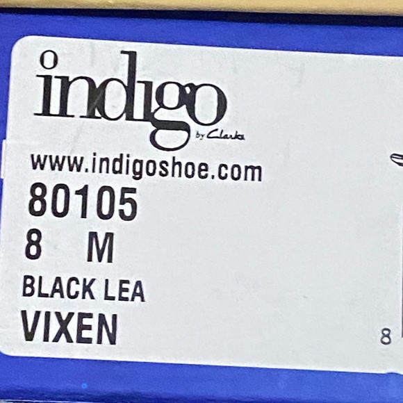 Clarks Indigo leather kitten heel sandal. Sz 8 - Picture 15 of 16